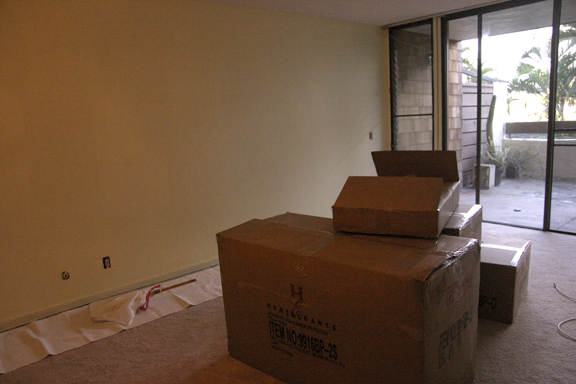 Finished living room